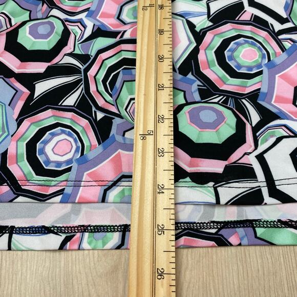 RLX Ralph Lauren 1/4 Zip Golf Pullover Top Women L Black Multicolor Geo Y2K NWT - Picture 8 of 11